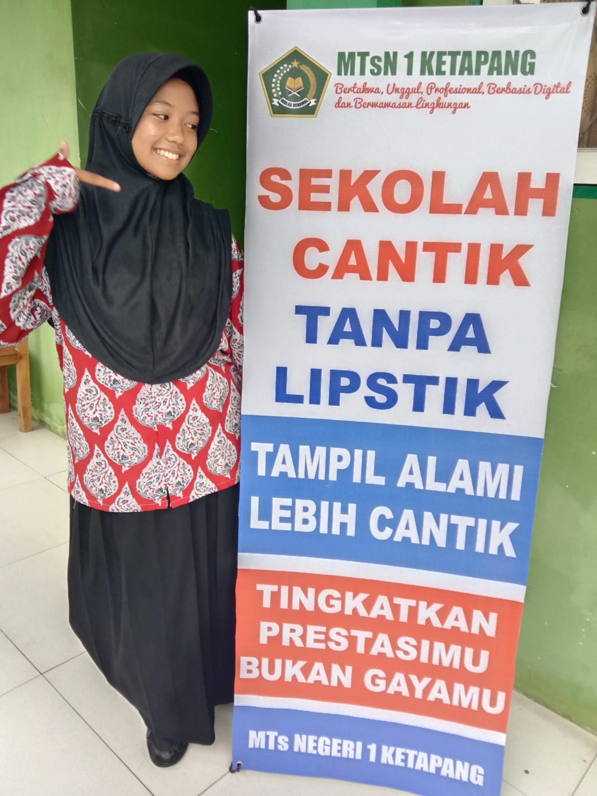 MTsN 1 Ketapang Gelar Kampanye “Sekolah Cantik Tanpa Lipstik”